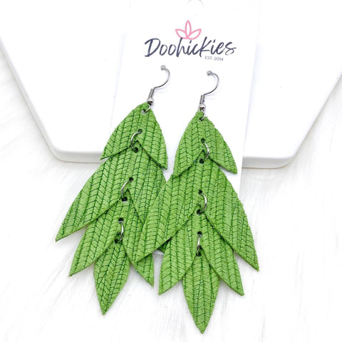 3" Cha-Cha Lilli Belles - Cinco de Mayo Leather Earrings