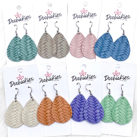 1.5" Pastel Braided Itty Bitties -Earrings