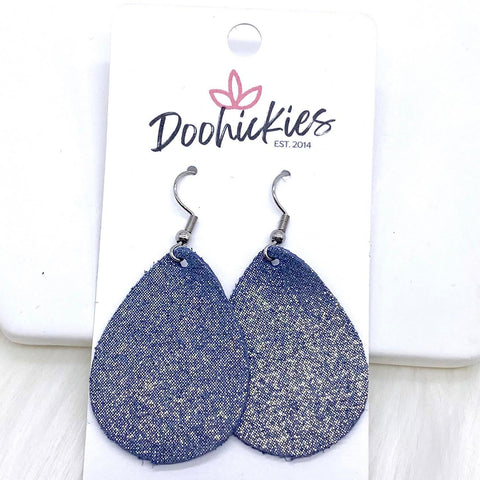 1.5" Sparkles Floral Mini Collection (leather) -Earrings