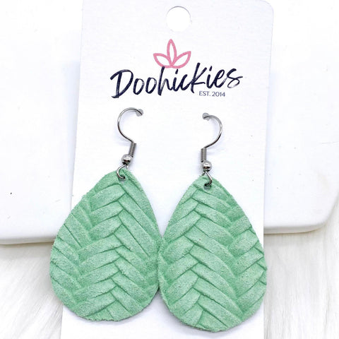1.5" Pastel Braided Itty Bitties -Earrings