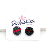 Red & Blue Line Ribbons & Badges
