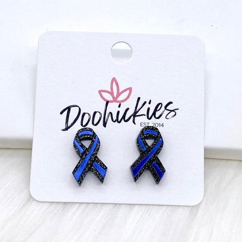 Red & Blue Line Ribbons & Badges