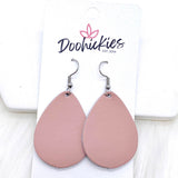 1.5" Watercolor Floral Mini Collection (Leather) -Earrings