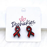 Red & Blue Line Ribbons & Badges