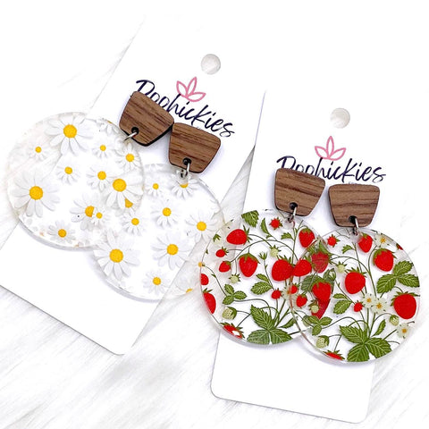 2" Summertime Piggyback Acrylic Dangles -Summer Earrings