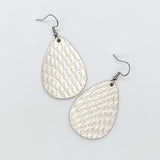 1.5" Platinum Python Itty Bitties -Earrings