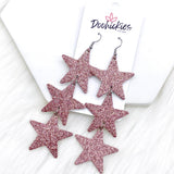 4" Disco Star Drops -Earrings