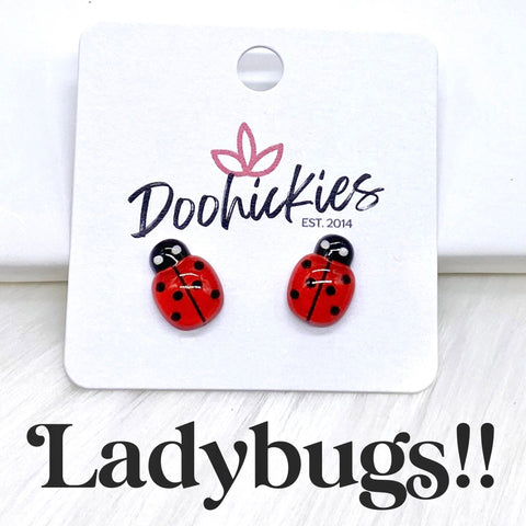 Lady Bugs & Bumble Bee Singles -Summer Earrings